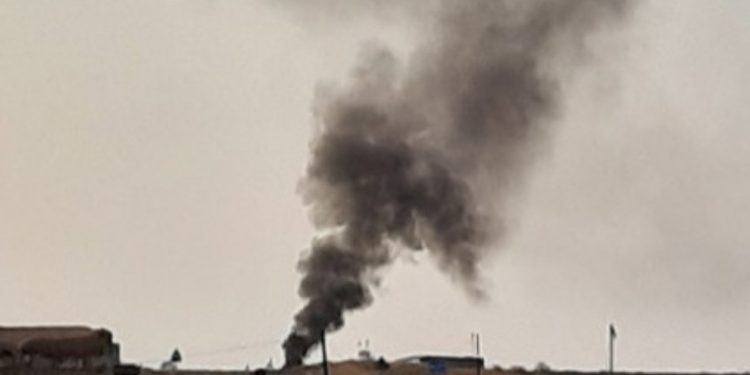 Gundên Eyn Îsa ji aliyê artêşa tirk a dagirker ve tên bombekirin