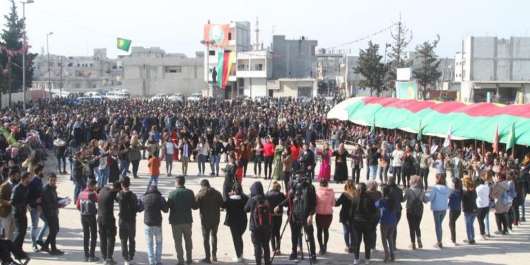 Rizgarkirina Kobanê bi coşeke mezin hate pîrozkirin