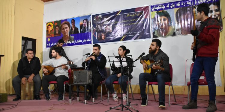 Li Silêmaniyê Şehîdên Parîsê, Elham û Roza hatin bîranîn