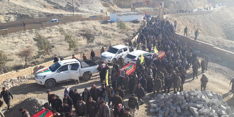 Fermandarê YBŞ’ê Zerdeşt Şengalî û hevrêyên xwe hatin oxirkirin