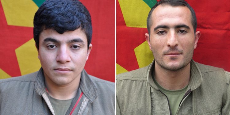 HPG’ê nasnameya 2 Gerîllayên ku li Xakurkê şehîd bûbûn eşkere kir