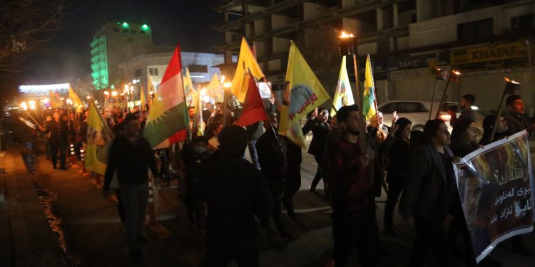 Xelkê Başûr îro jî ji bo Rêberê Gelan Abdullah Ocalan li ser piya bûn