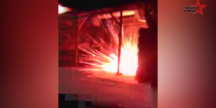 LEZGÎN – Yekîneya Tolhildanê wesayitek şewitand