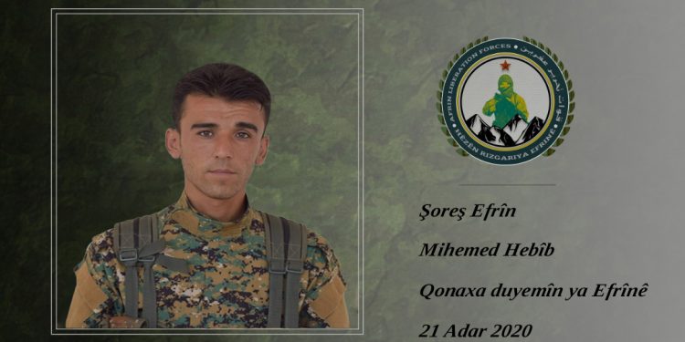 HRE’yê nasnameya şehîdekî xwe ragihand