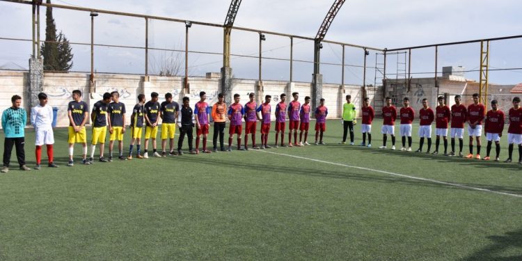 Li Şehbayê turnuvaya ciwanên Efrînê bi beşdariya 10 tîman dest pê kir