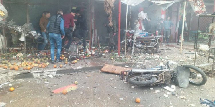 Li Efrînê li pey hev teqînên dijwar çêbûn