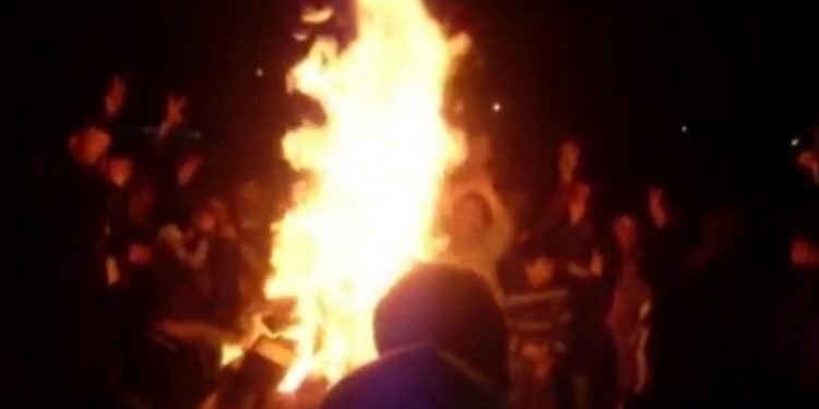 Agirê Newrozê li Dêrika Çiyayê Mazî hate pêxistin