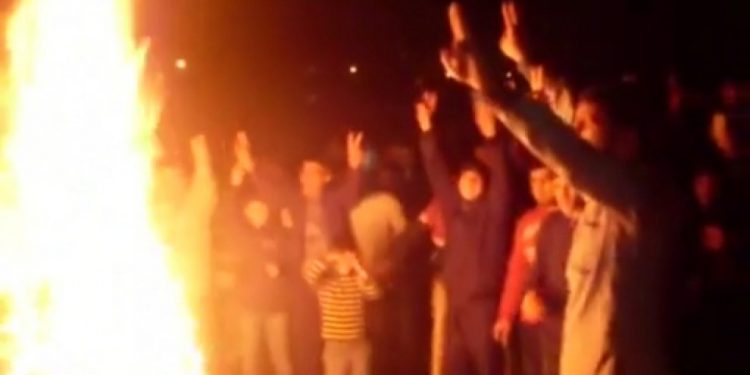 Agirê Newrozê li Dêrika Çiyayê Mazî hate pêxistin