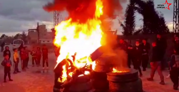 Li Qamişlo Ciwanan agirê Newrozê pêxistin