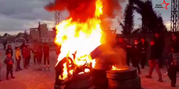 Li Qamişlo Ciwanan agirê Newrozê pêxistin