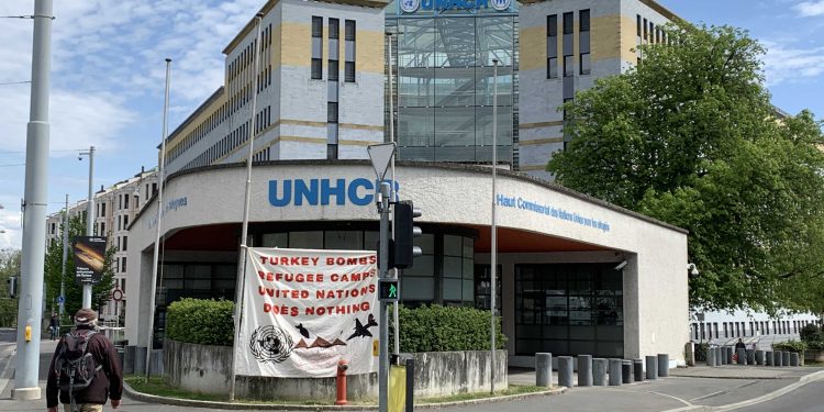 Ji JCA û TCŞê li pêşiya Neteweyên Yekbûyî çalakiya Mexmûrê