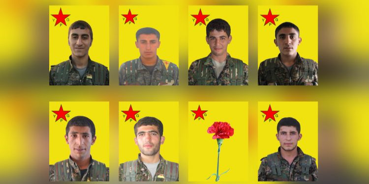 YPG’ê nasnameya 8 Şervanên xwe eşkere kir