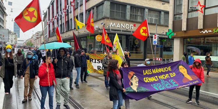 Li Baselê ciwanan 1ê Gulanê bi dirûşma “Bijî Partiya Karkerên Kurdistan” pîroz kirin.