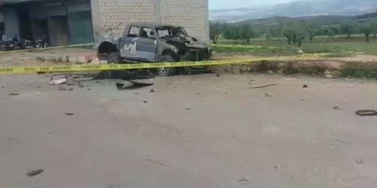 Li Şerayê erebeyeke çeteyên dagirker teqiya