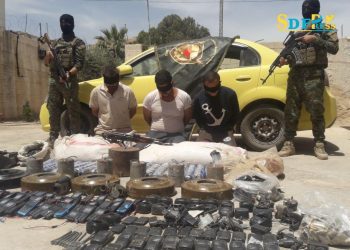 Yekîneyên Antî-Terorê li Dêrazorê şaneyek veşartî ya DAIŞ‘ê girt