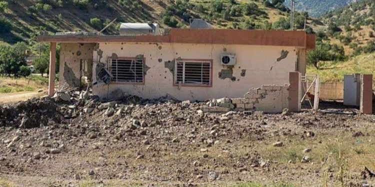 Drona dewleta dagirker a Tirk gundekî yê girêdayî Silêmaniyê bombe kir