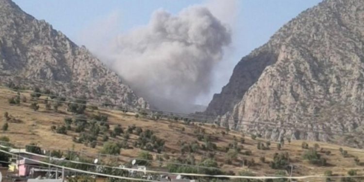 Dewleta Tirk a dagirker bombe li herêma Bradostê barand