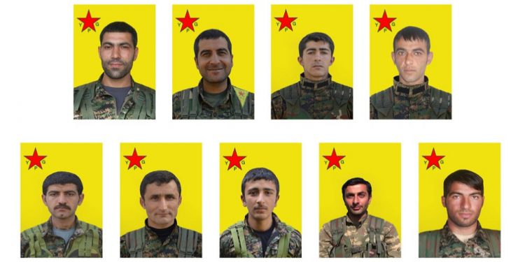 YPG’ê nasnameya 9 Şehîdên sala 2015’an eşkere kir