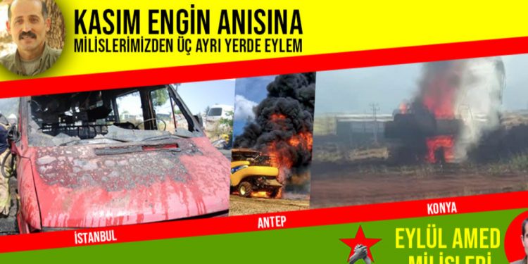 Milîsên HBDH’ê ji bo Şehîd Qasim Engîn çalakî kir