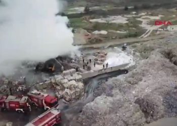 LEZGÎN – Ji Înîsîyatîfa Zarokên Agir çalakî: 2 fabrîqe hatin şewitandin