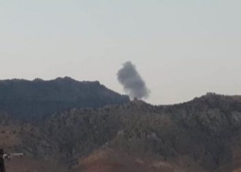 Balafirên şer ên dagirkeriya dewleta Tirk qada Xantûrê bombe dikin