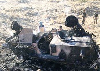 LEZGÎN – Li Şemzînan wesayîta zirxî îmha bû, li Avaşîn li çeper û stargehên dagirkeran hate xistin