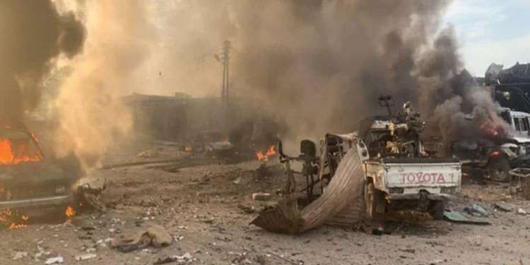 Li Serêkaniyê teqîn: 8 çete mirin, 19 jî birîndar bûn