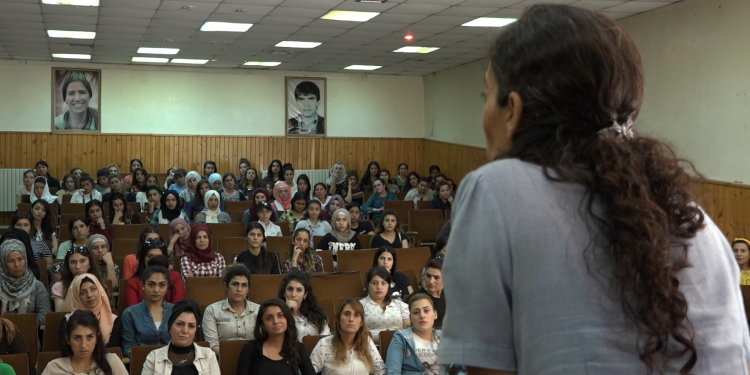 Civîna Jinên Ciwan a qantona Qamişlo hate lidar xistin