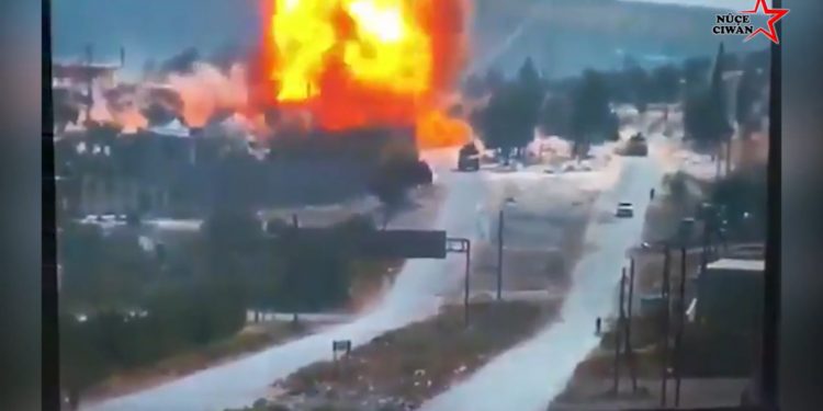 Li Idlibê dema derbasbûna dewriyeya tirk û rûsan de teqîn pêk hat