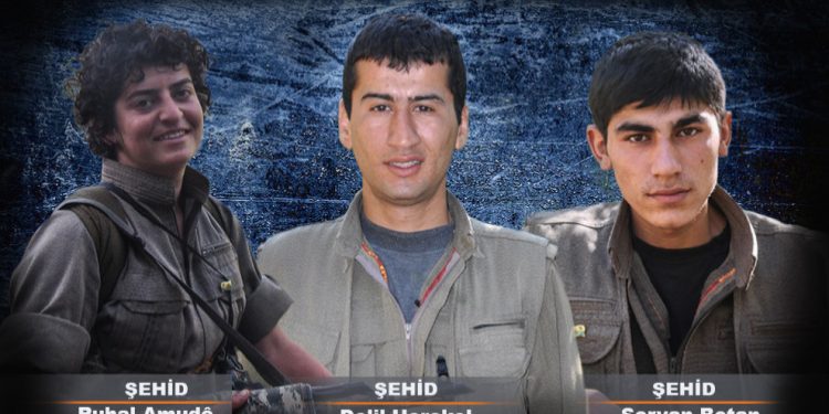 HPG’ê nasnameya 3 Gerîllayên li Gabarê Şehîd bûn eşkere kir