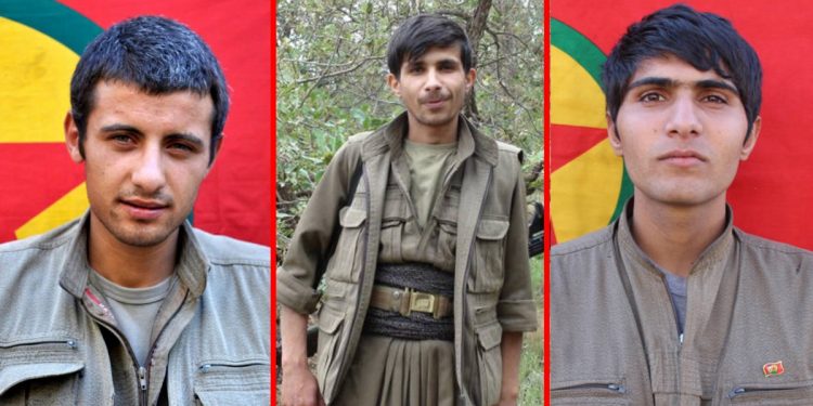 HPG’ê nasnameya 3 Gerîlayên li Zapê şehîd bûn eşkere kir