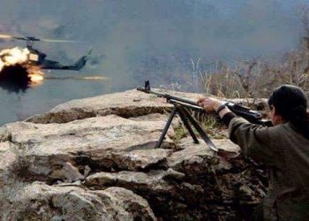 LEZGÎN – Ji HPG’ê çalakî: Li Çarçella helîkoptera Skorsky ya artêşa Tirk a dagirker hate xistin