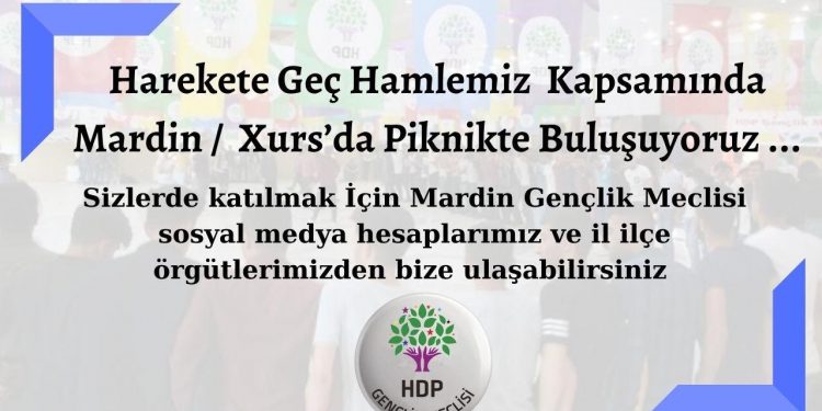 Ciwanên Mêrdînê bi duruşmeya “Ji bo ku em pêşerojek azad ava bikin bi hevre tevbigerin” civînek li dardixe