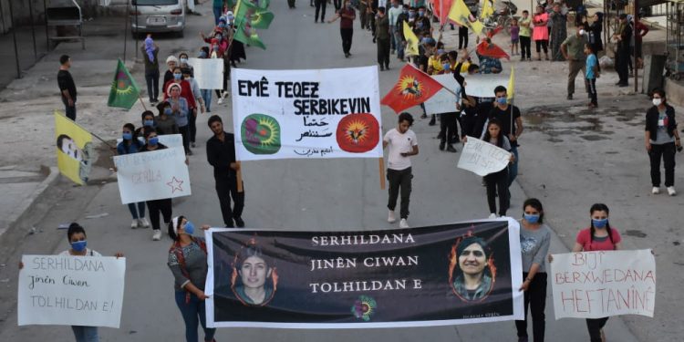 Ciwanên Efrîn û Şehbayê berxwedana Cenga Heftenînê silav kirin