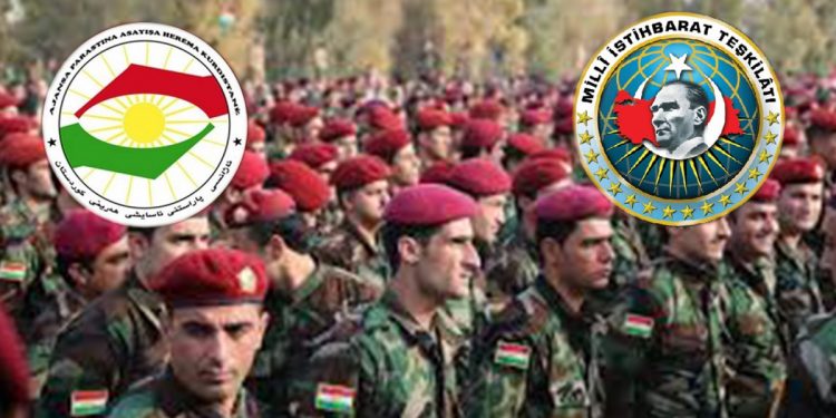 Li Başûrê Kurdistanê hevkariya MÎT-Parastinê dagirkeriya dewleta Tirk mayînde dike