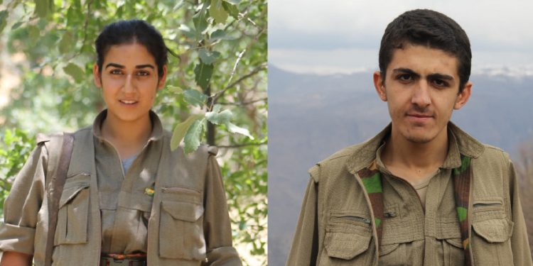 HPG’ê nasnameya 2 gerîlayên li Heftanînê Şehîd bûbûn eşkere kir