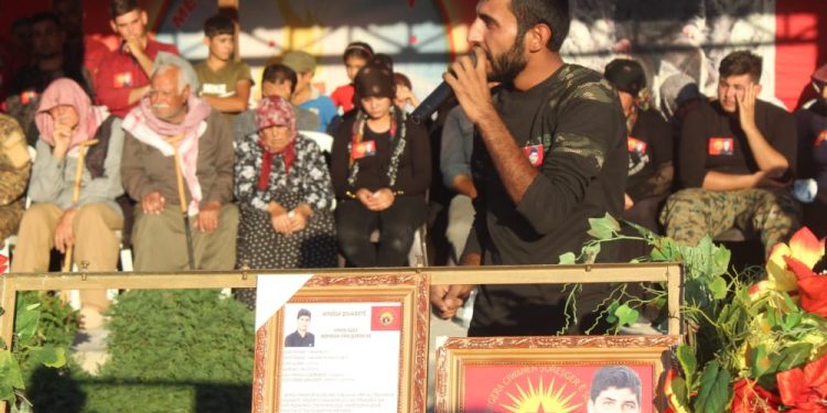 Cenazeyê Mehmûd Mistefa bi merasîmekê hate veşartin