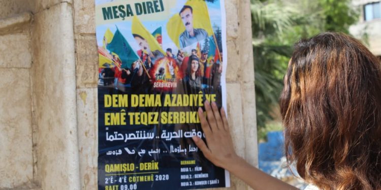 Ciwan û Jinên Ciwan yên Girkê legê afîşên “Meşa Dirêj” belav kirin