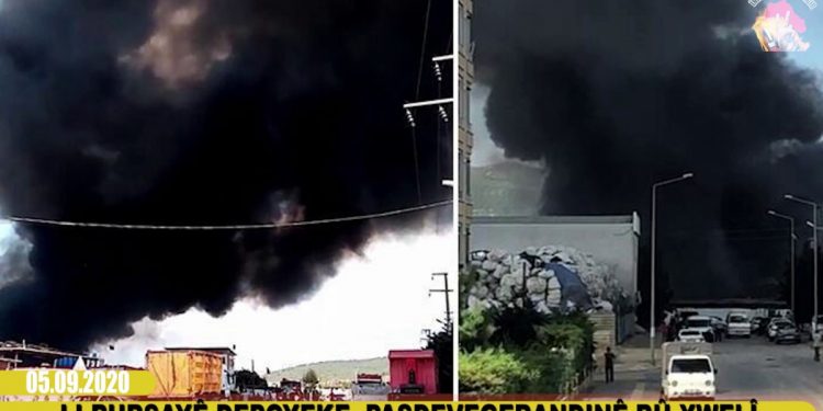 LEZGÎN – Însîyatîfa Zarokên Agir li dijî êrîşa nijadperest fabrîkeyek, sê depo û mînîbusek şewitandin