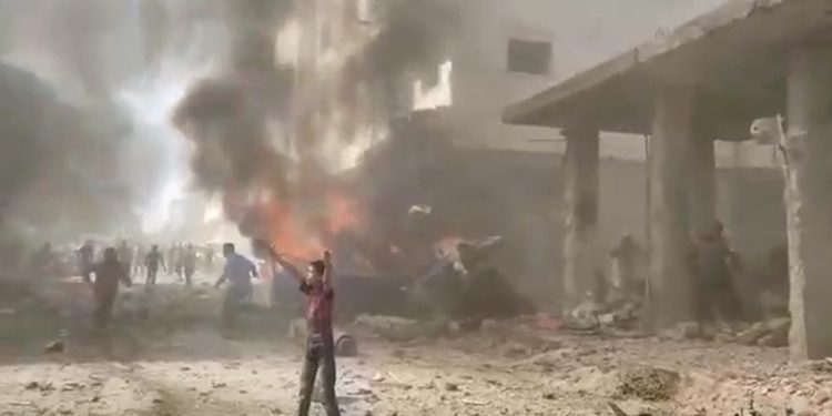 Li Babê ku di bin dagirkeriya tirk de ye, teqîn pêk hat