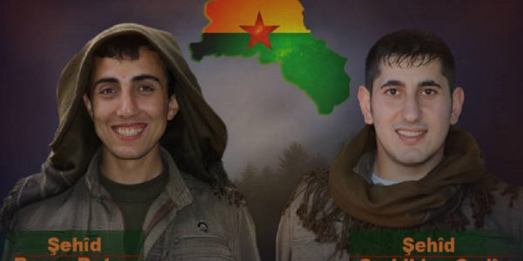 Nasnameyên du Gerîlayên li Cûdî şehîd bûn hate eşkere kirin