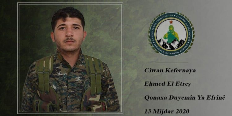 HRE’ê nasnameya Şervanekî xwe yê li Efrînê Şehîd bûbû eşkere kir