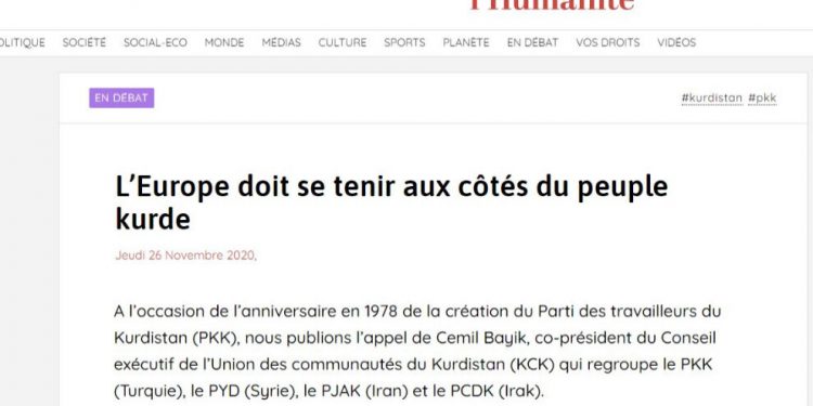 ‘Divê Ewropa li cem Kurdan be’