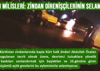 LEZGÎN –  Milîsên HBDH’ê li Stenbolê TIR’ek îmha kirin