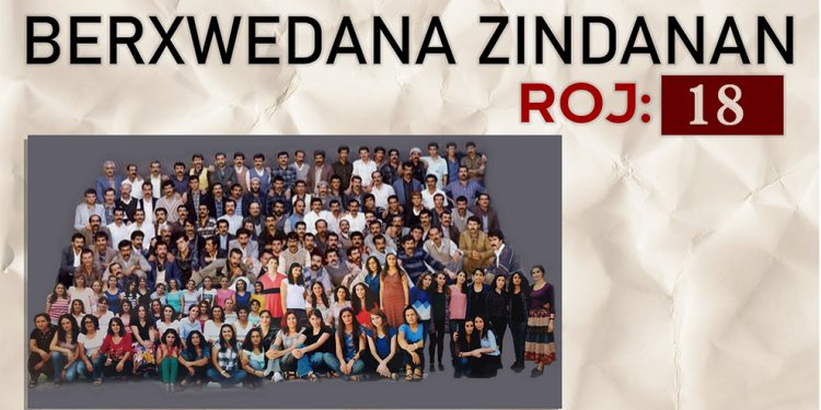 Berxwedana Zindana a dijî tecrîdê di roja 18’an de ye
