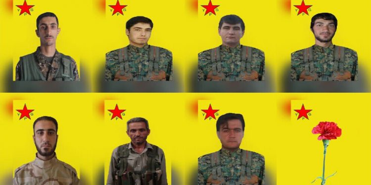 YPG’ê nasnameya 8 şervanên li Helebê şehîd bûn eşkere kir