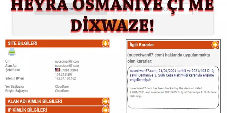 Ew Ditirsin bila bitirsin – nuceciwan68.com di weşanê de ye