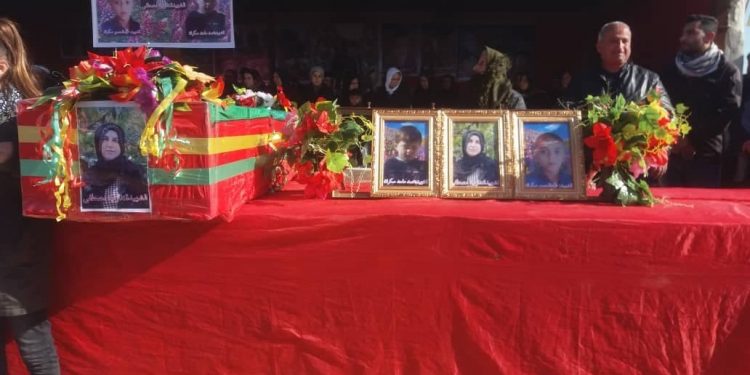 Şehîda êrişa dewleta Tirk bi merasîmeke mezin ve hat veşartin