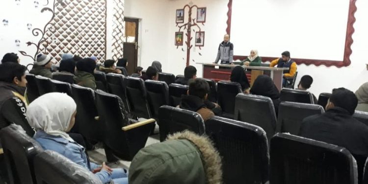 Tevgera Xwendekarên Demokratîk civîna xwe li Minbicê li darxist