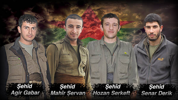 HPG’ê nasnameya 4 şehîdên Avaşînê parvekir û soza tolhildanê da